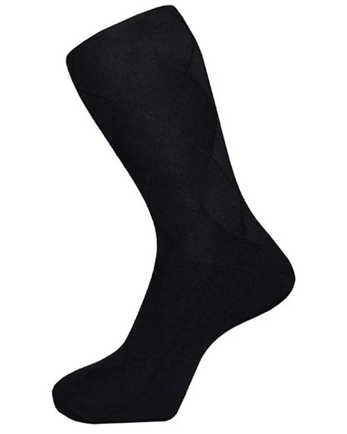 DÉCLIC Plain Diamond Socks - Black
