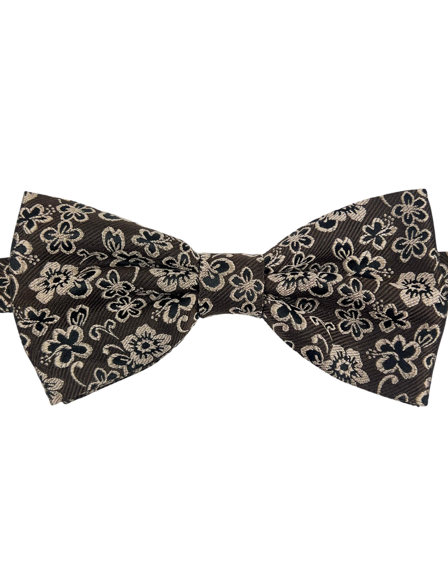 CANTINI Edera Floral Bow Tie - Chocolate