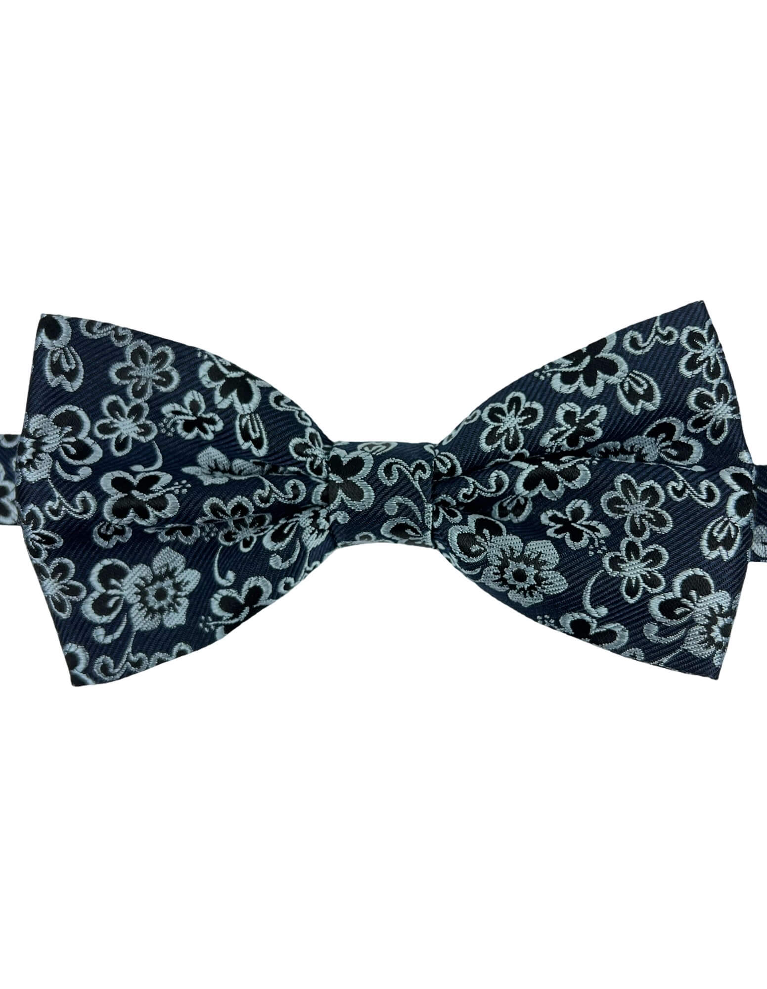 CANTINI Edera Floral Bow Tie - Navy