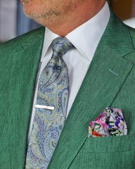 DÉCLIC 'Sorrento' Linen Jacket - Green