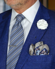 DÉCLIC Livorno Pattern Tie - Blue