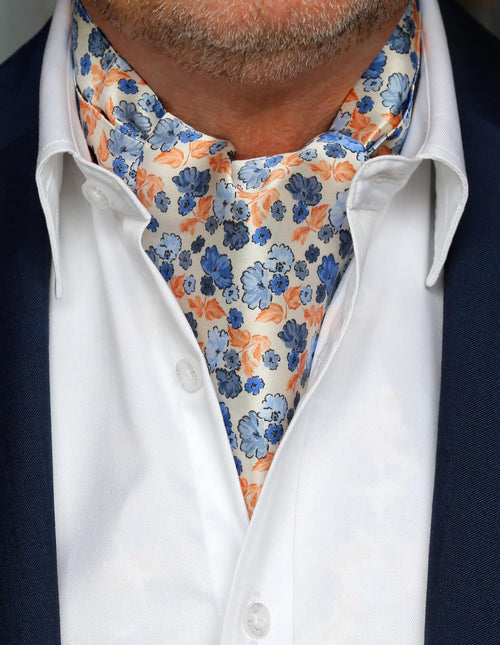 DÉCLIC Asti Floral Ascot - White