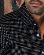 DÉCLIC Costa Spot Print Shirt - Black