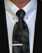 DÉCLIC Sel Slim Pin Collar Shirt - Double Cuff