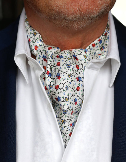 DÉCLIC Lugo Floral Ascot - White