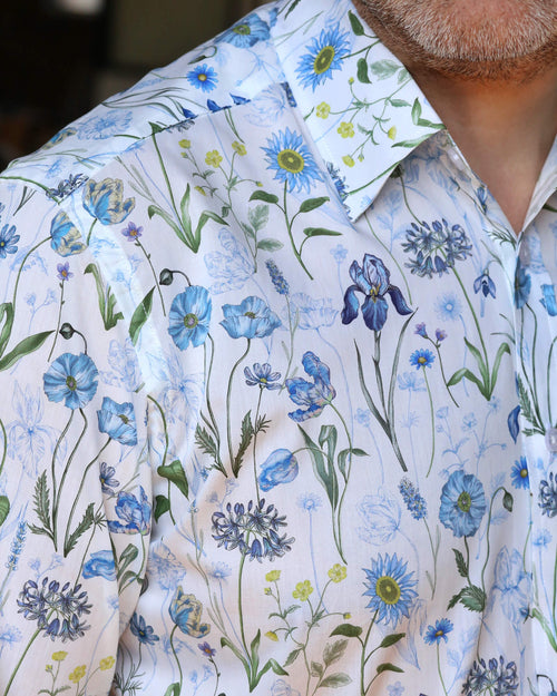 DÉCLIC Liberty Meadow Muse Floral Print Shirt - Blue