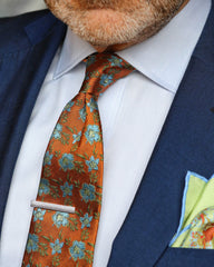 DÉCLIC Cookham Reversible Pocket Square - Green