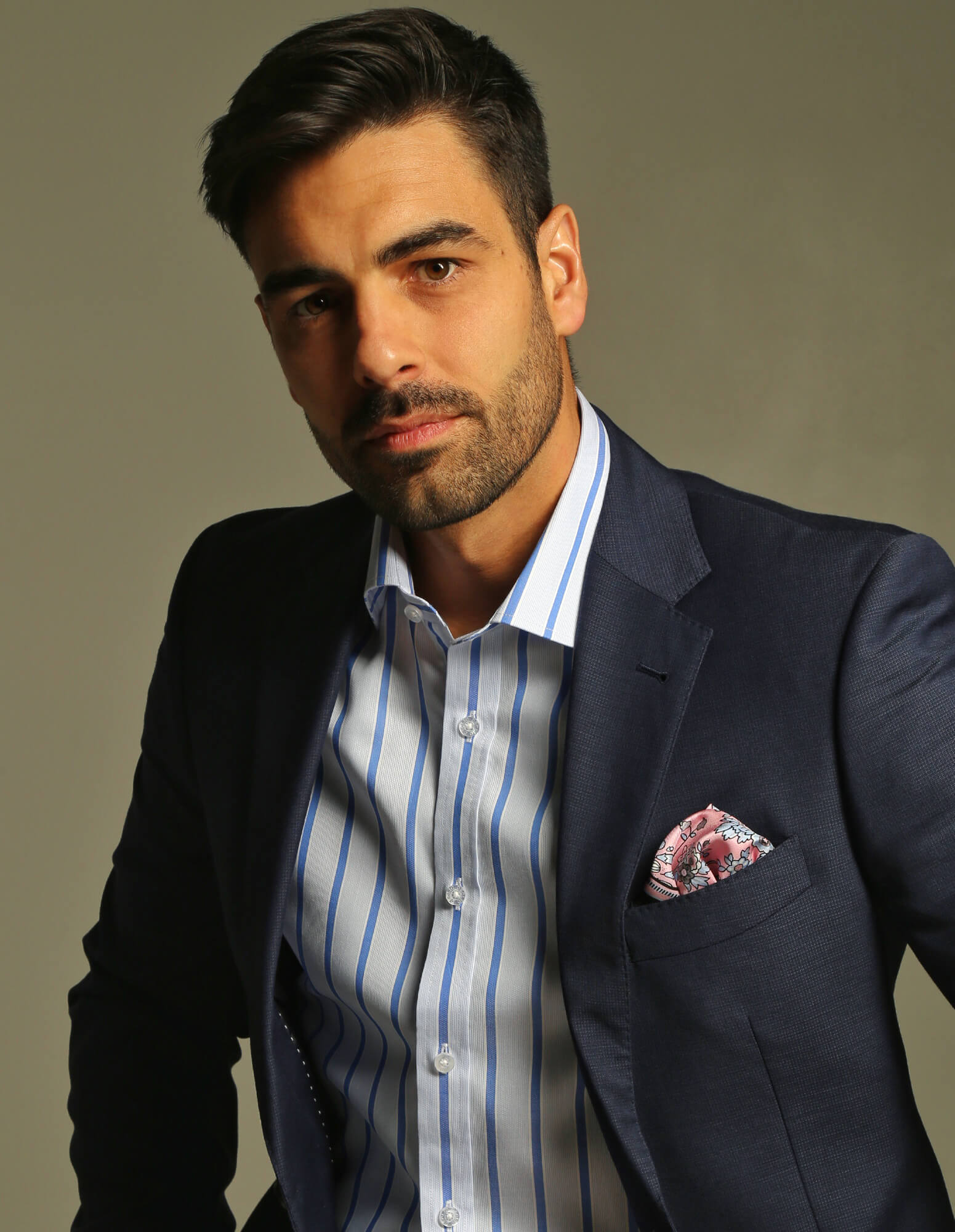 DÉCLIC Bateman Stripe Shirt - Blue