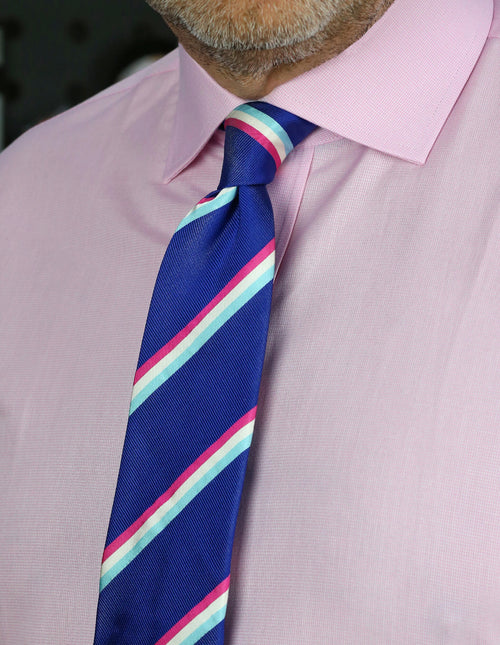 CANTINI Minerva Stripe Tie - Royal