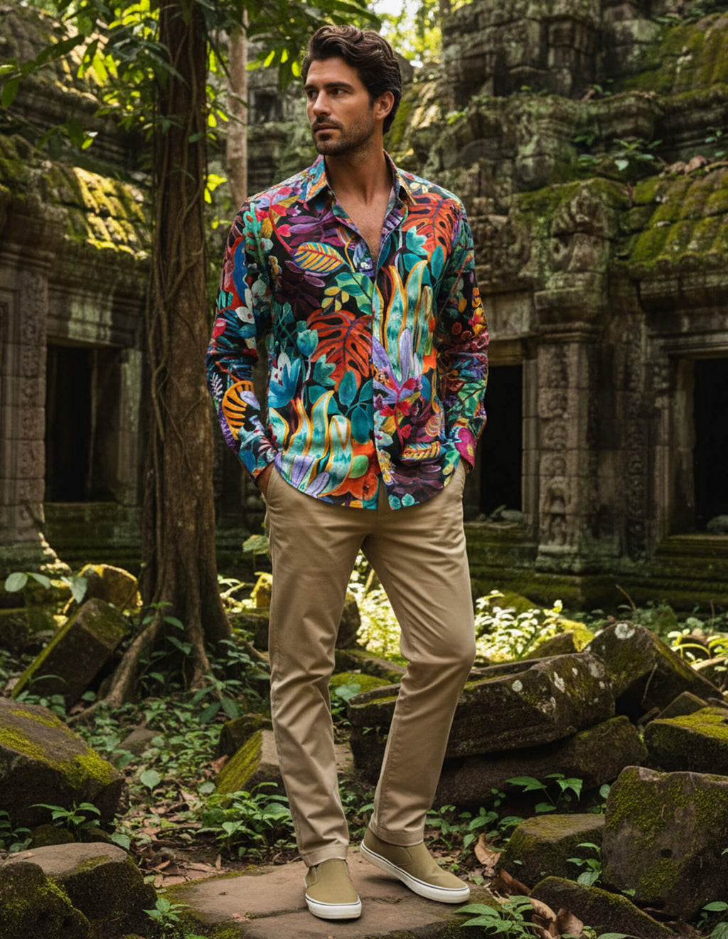 DÉCLIC Liberty Jungle Journey Print Shirt - Assorted