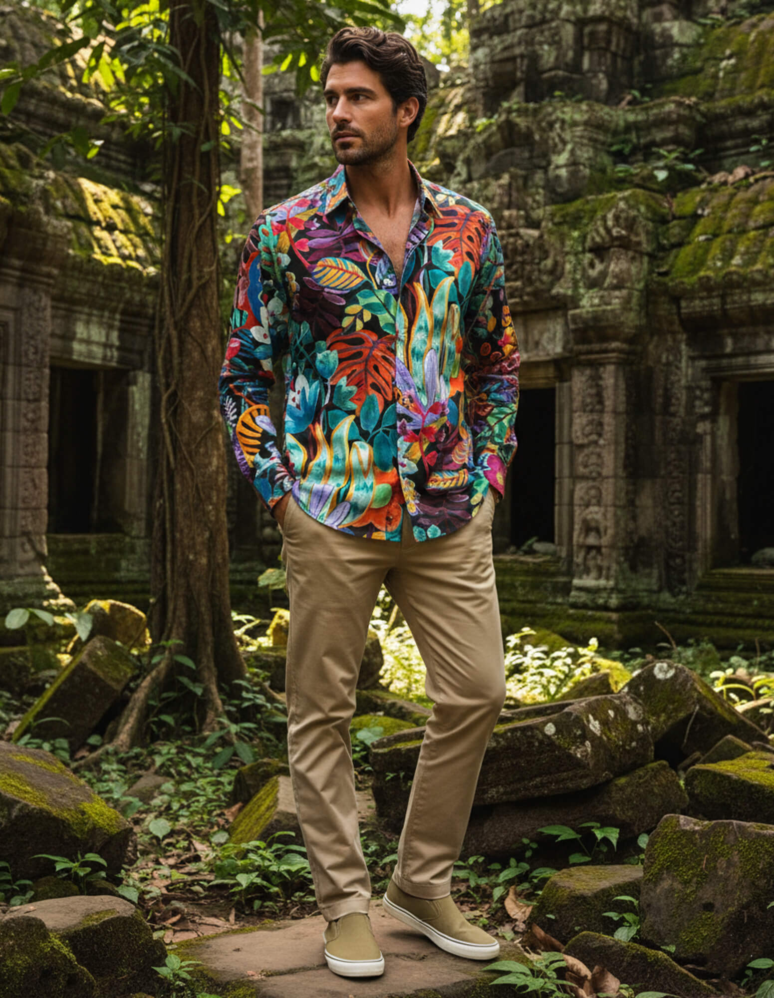 DÉCLIC Liberty Jungle Journey Print Shirt - Assorted