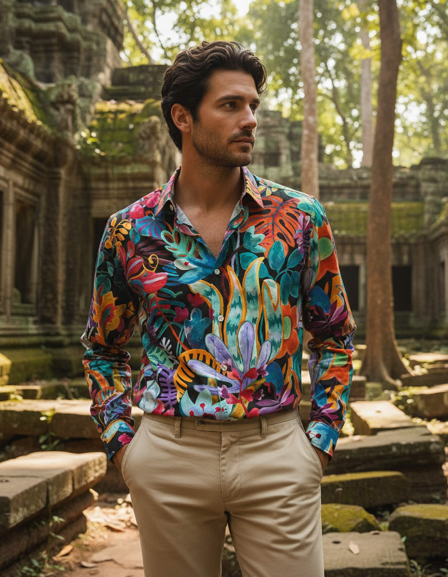 DÉCLIC Liberty Jungle Journey Print Shirt - Assorted