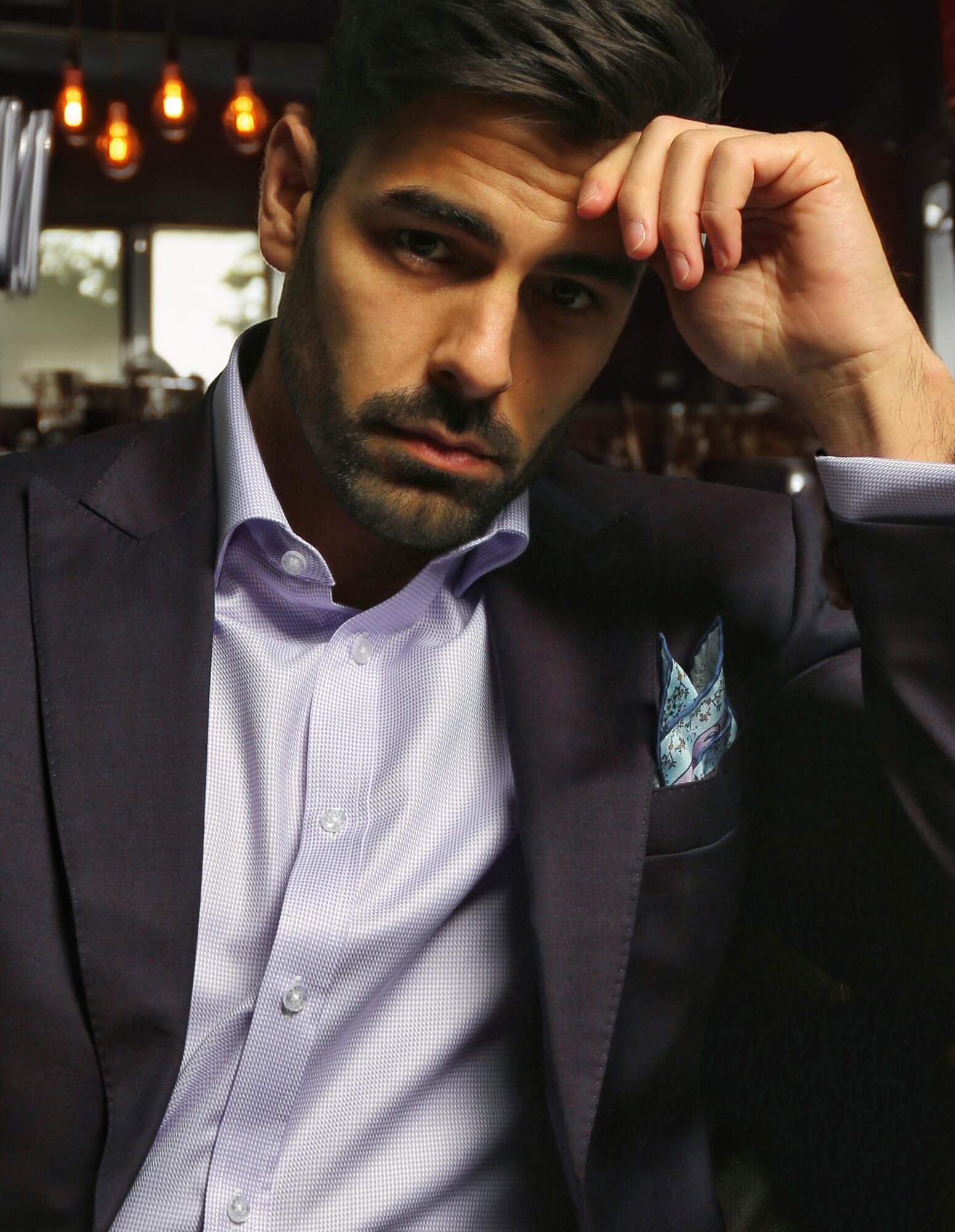 DÉCLIC Karma Textured Shirt - Lavender