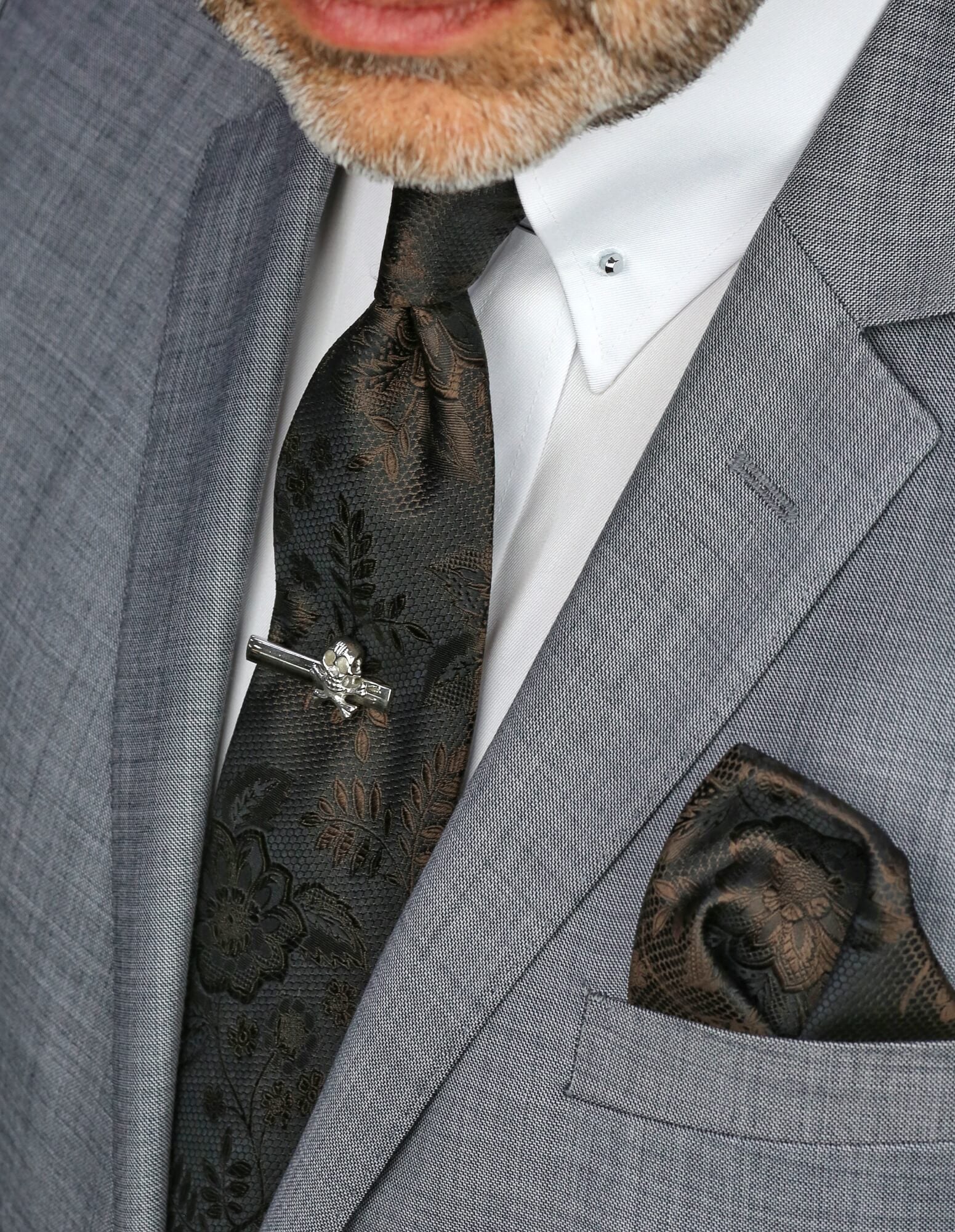 DÉCLIC Kontur Pocket Square - Brown