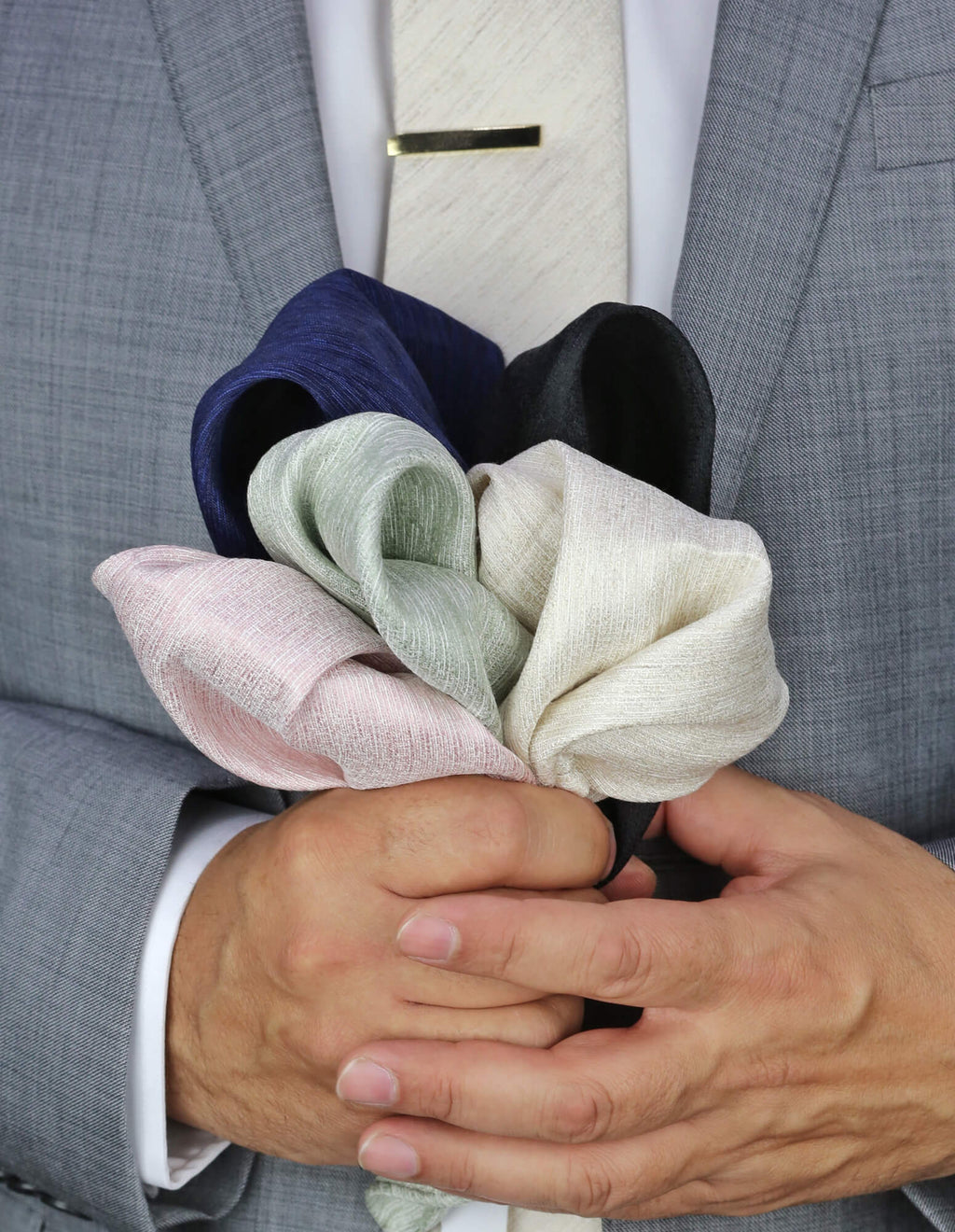 DÉCLIC Palermo Pocket Square - Black