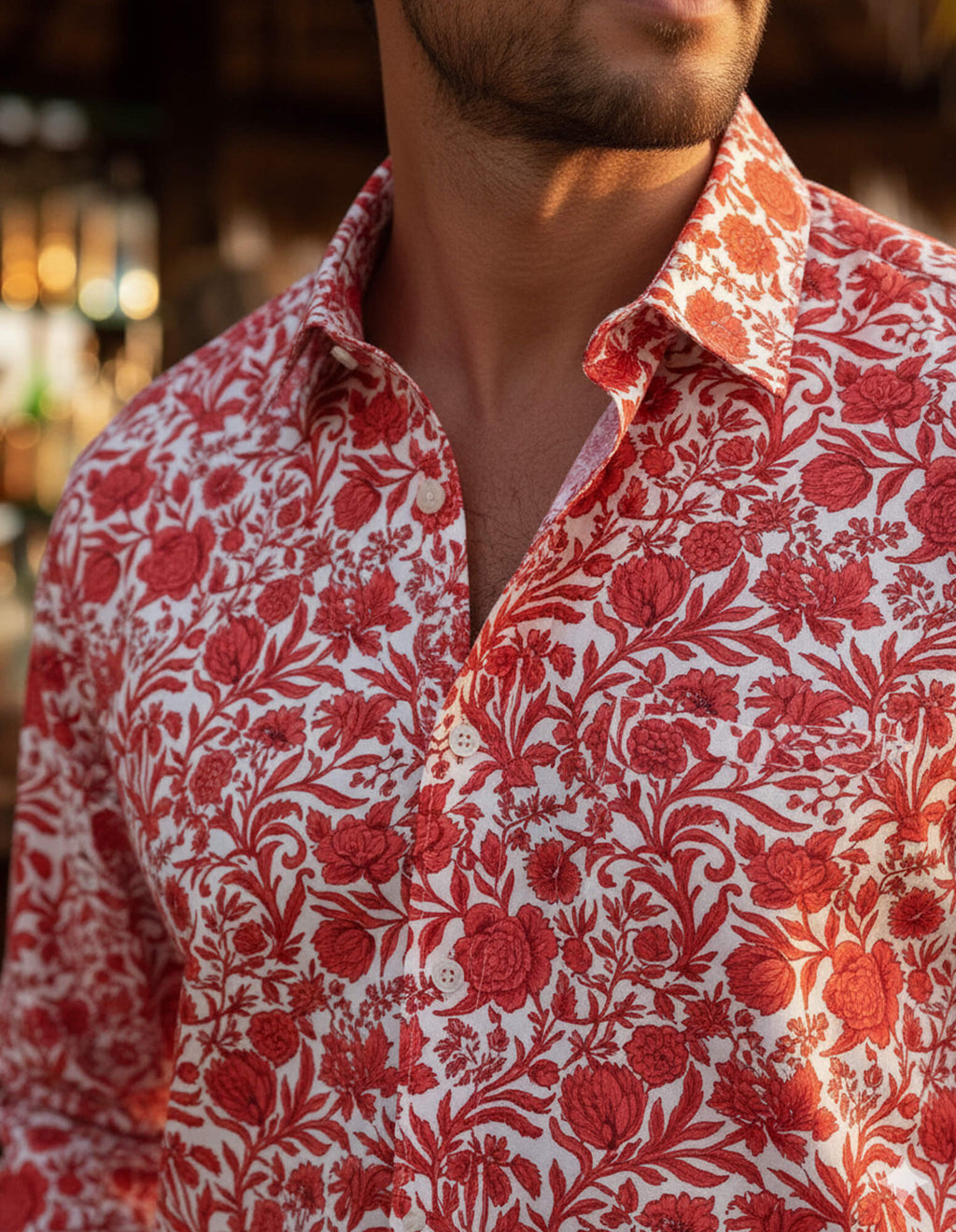 DÉCLIC Liberty Sambourne Print Shirt - Red