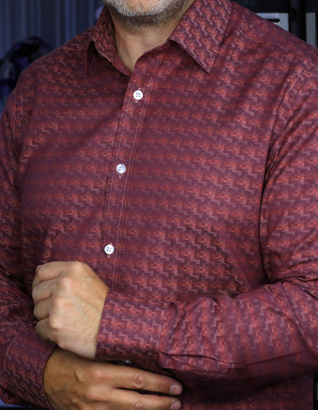 DÉCLIC Tronx Patterned Shirt - Red