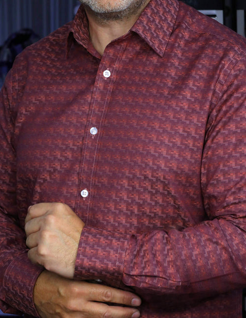 DÉCLIC Tronx Patterned Shirt - Red