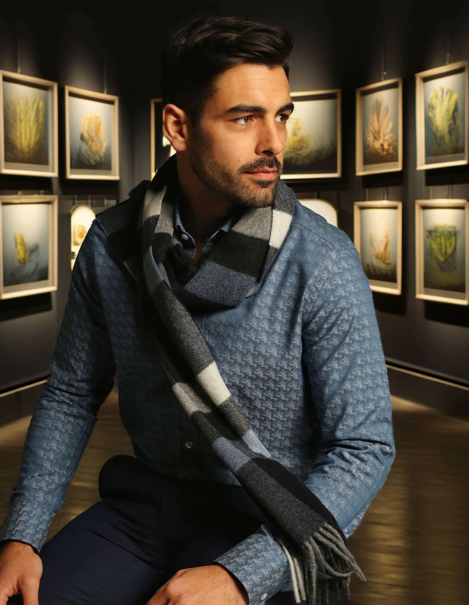 DÉCLIC Tronx Patterned Shirt - Blue