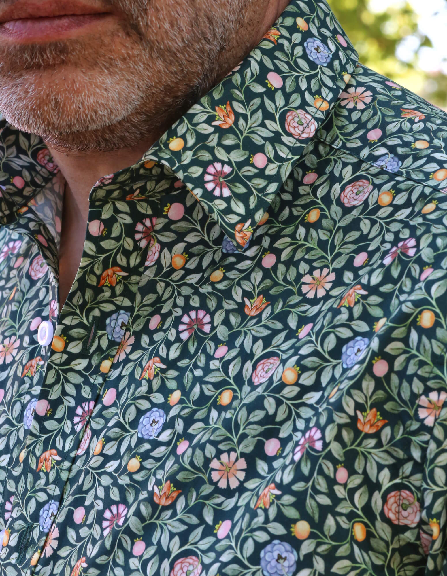 DÉCLIC Liberty Zara Thanrose Print Shirt - Green