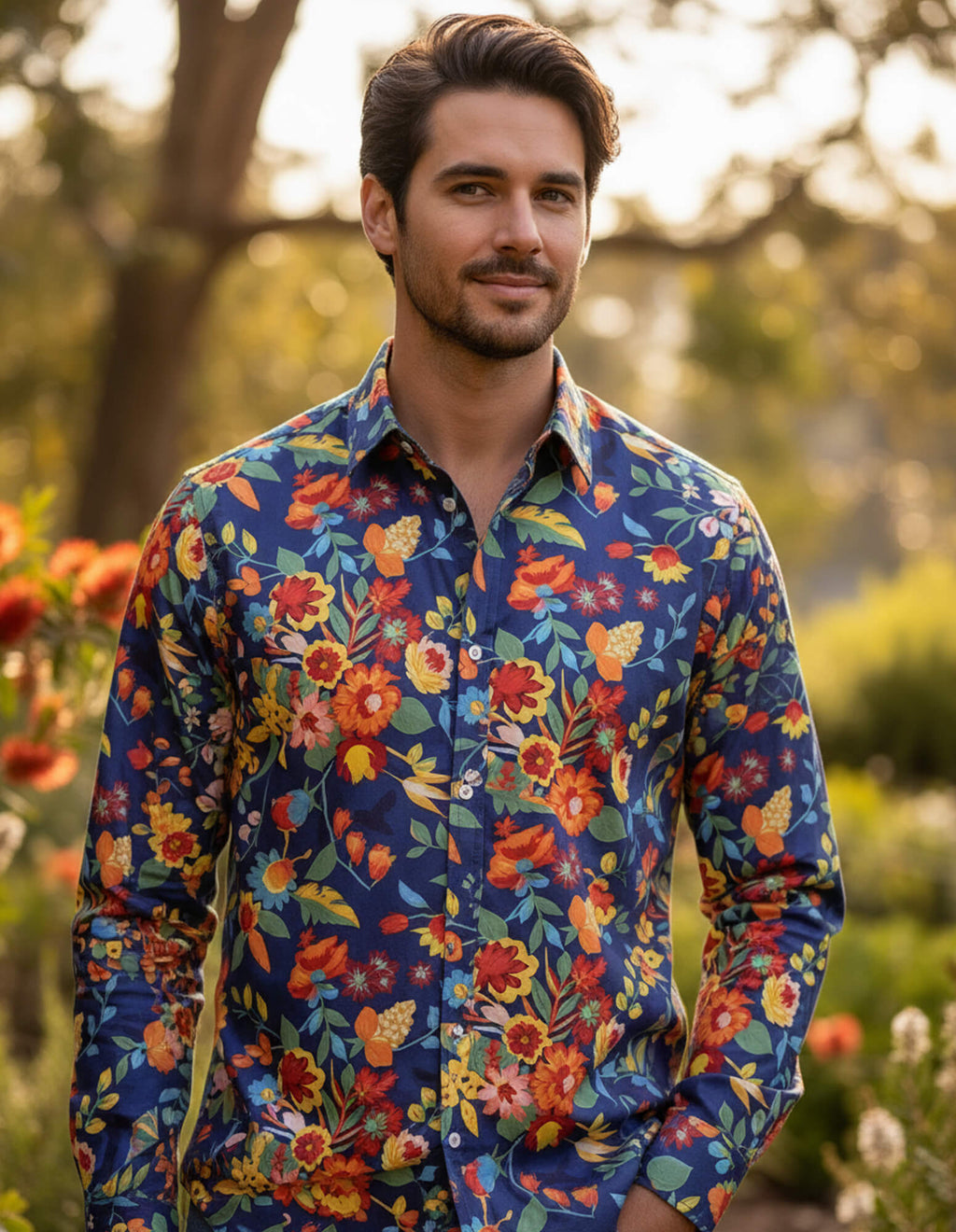 DÉCLIC Liberty Floral Ballet Print Shirt - Blue