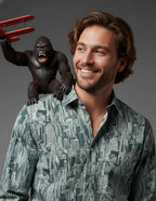 DÉCLIC Liberty Harper City Print Shirt - Grey