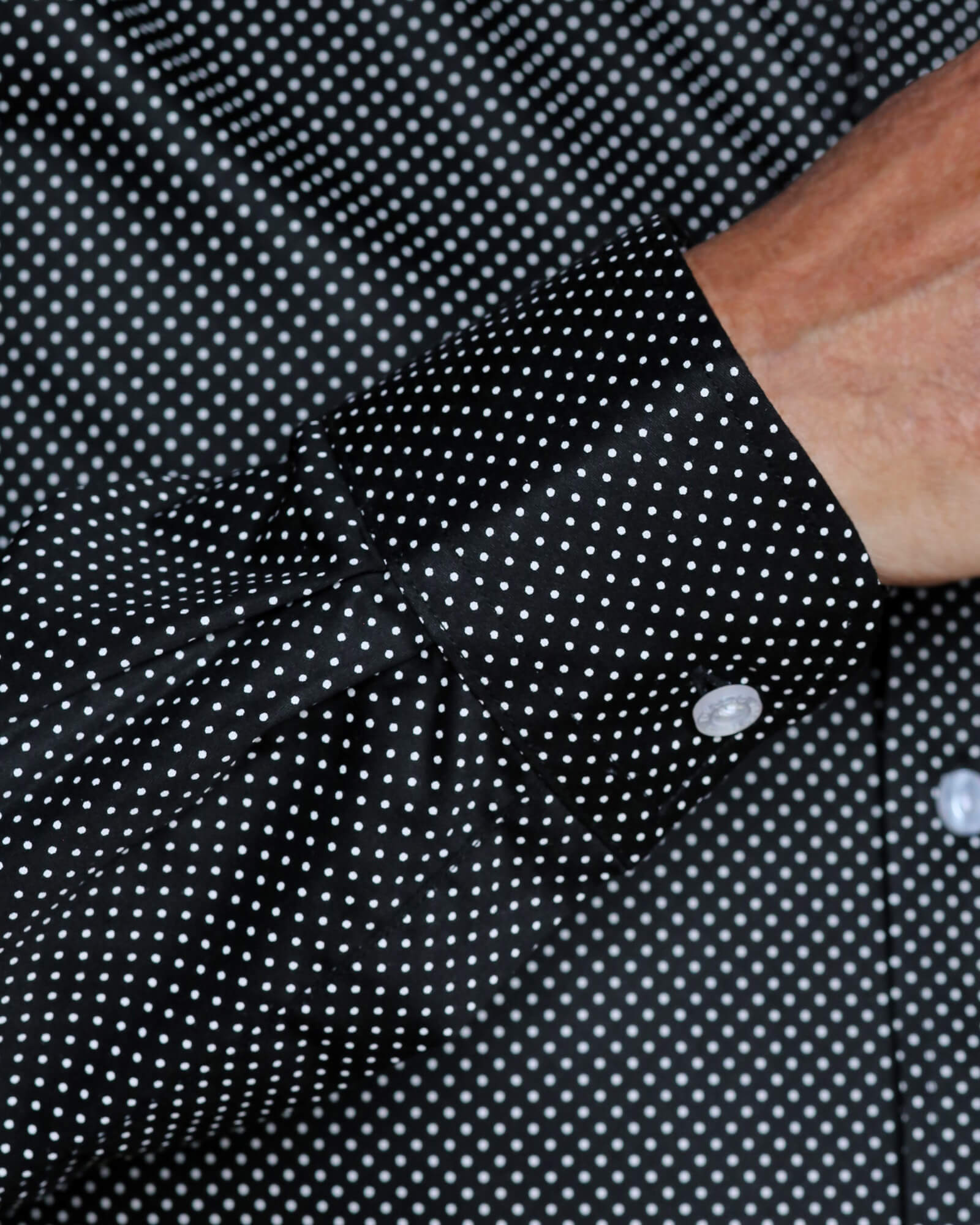 DÉCLIC Costa Spot Print Shirt - Dark Navy