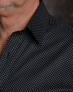 DÉCLIC Costa Spot Print Shirt - Dark Navy