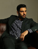 DÉCLIC Liberty Constantia Sketch Print Shirt - Navy