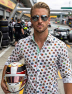 JF 'Crash Tested' Print Shirt - White