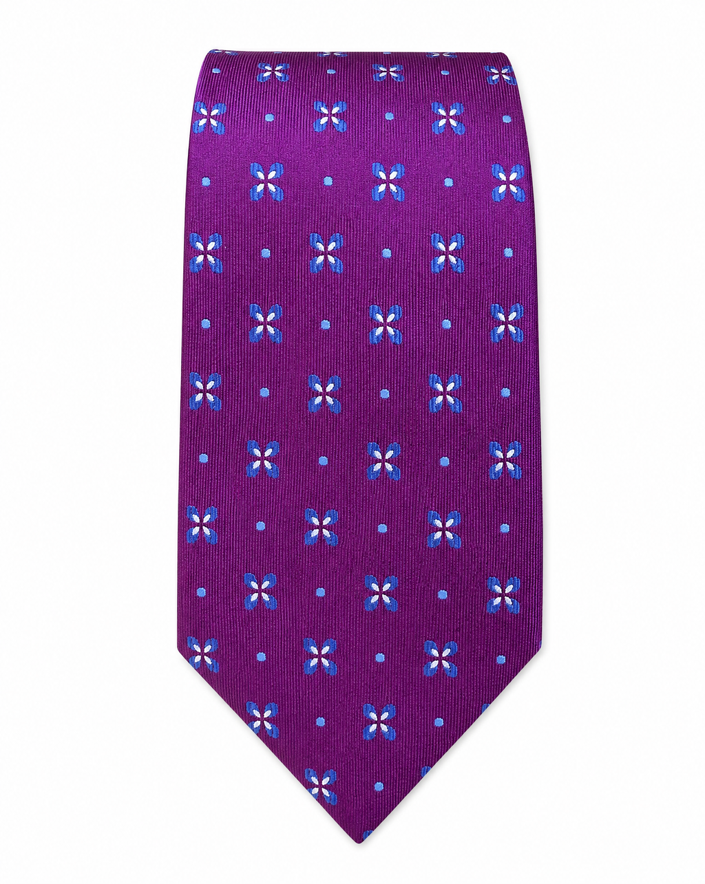 DÉCLIC Fleurette Silk Tie - Magenta