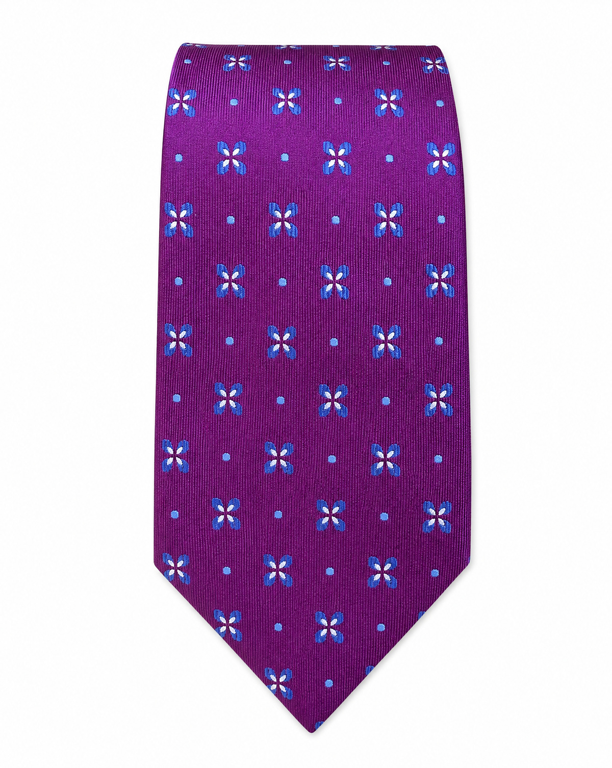 DÉCLIC Fleurette Silk Tie - Magenta