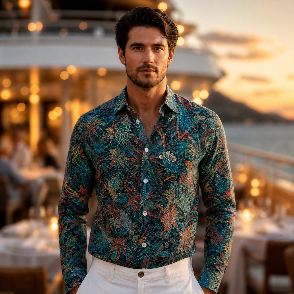 DÉCLIC Liberty Grosvenor Voyage Print Shirt
