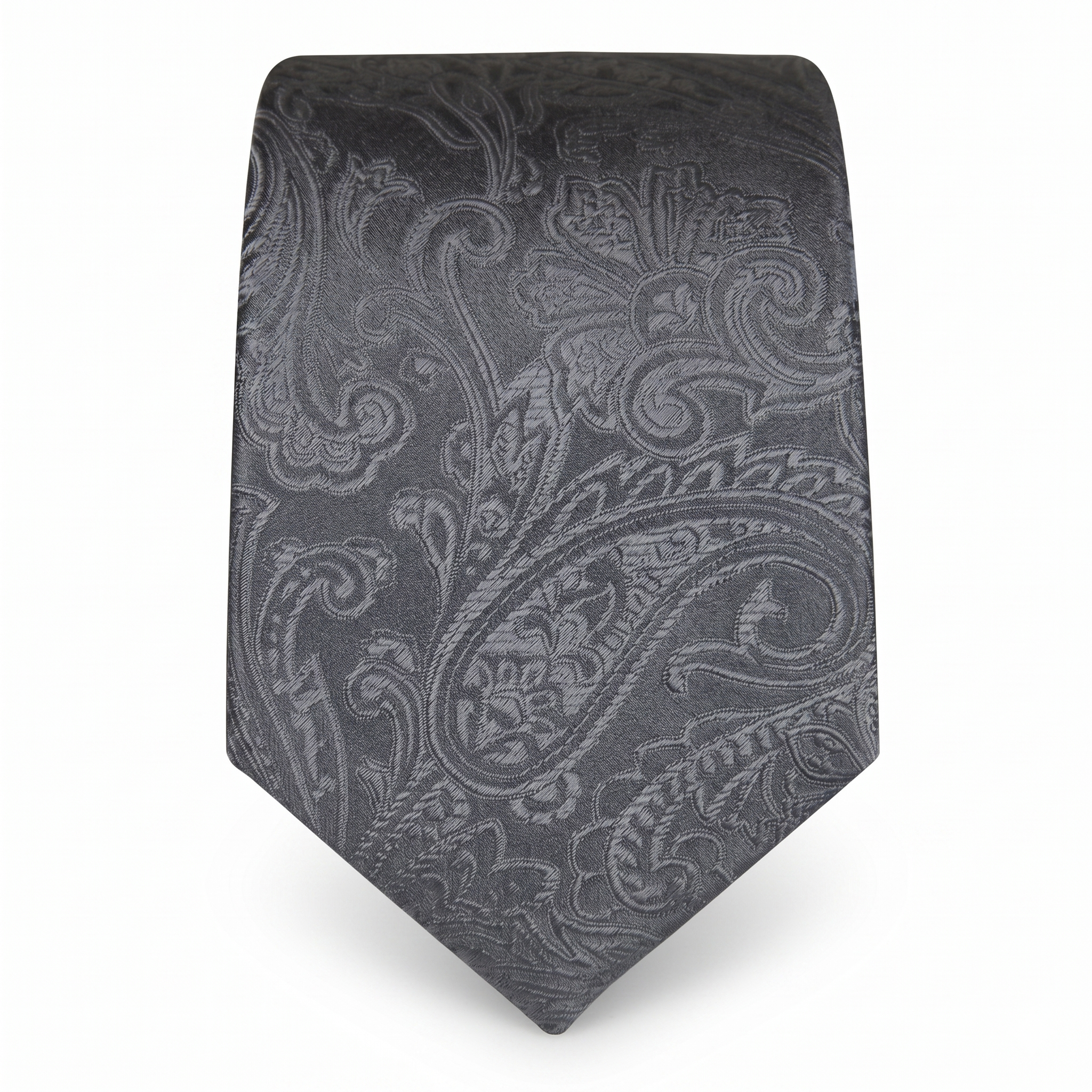 DÉCLIC Classic Paisley Tie - Grey