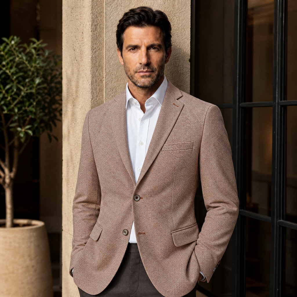 JF 'Hunter' Knitted Jacket - Apricot