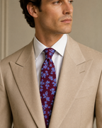 DÉCLIC Blossom Silk Tie - Burgandy