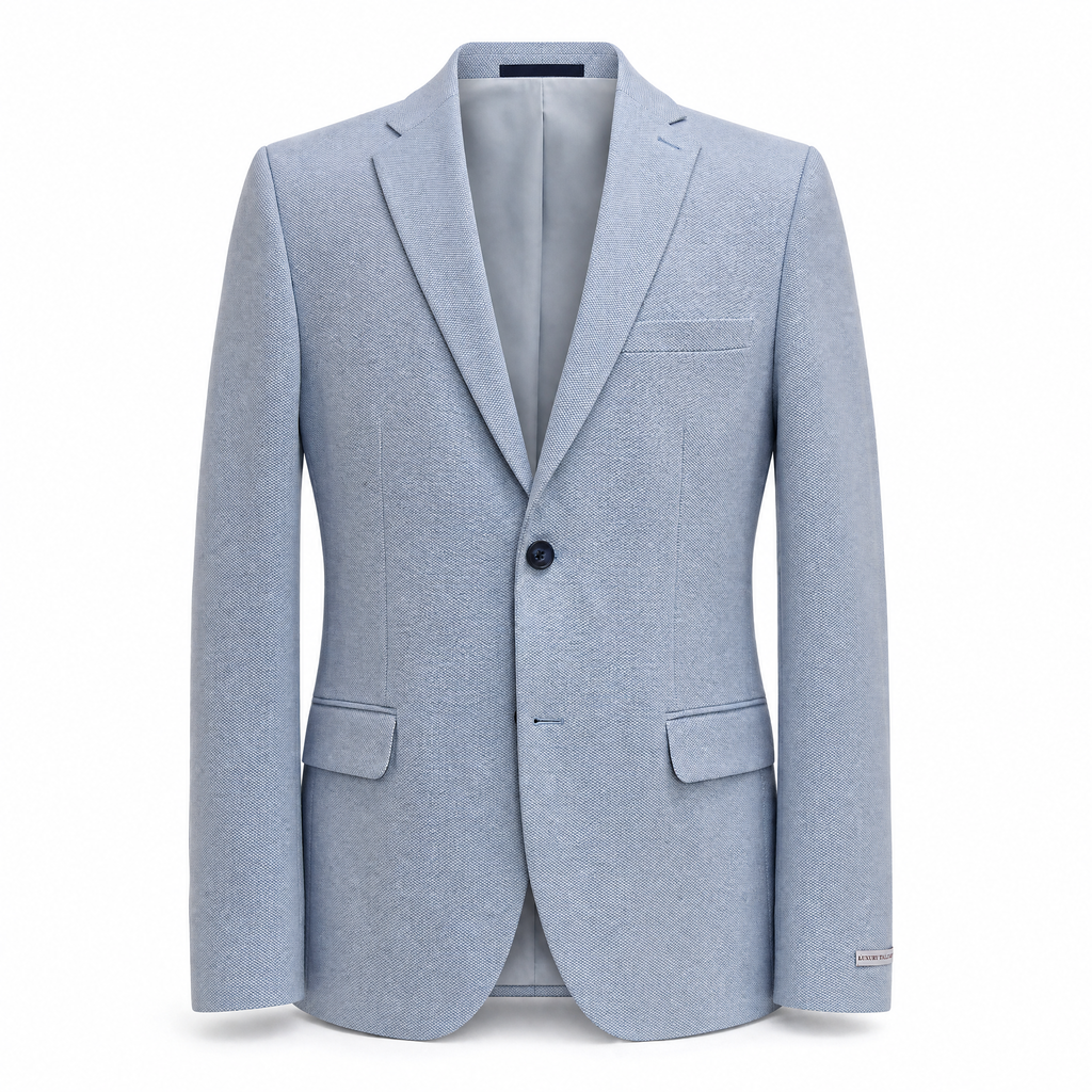 JF 'Hunter' Knitted Jacket - Sky