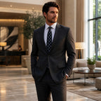 DÉCLIC The Fiori Notturno Tie - Charcoal/Black