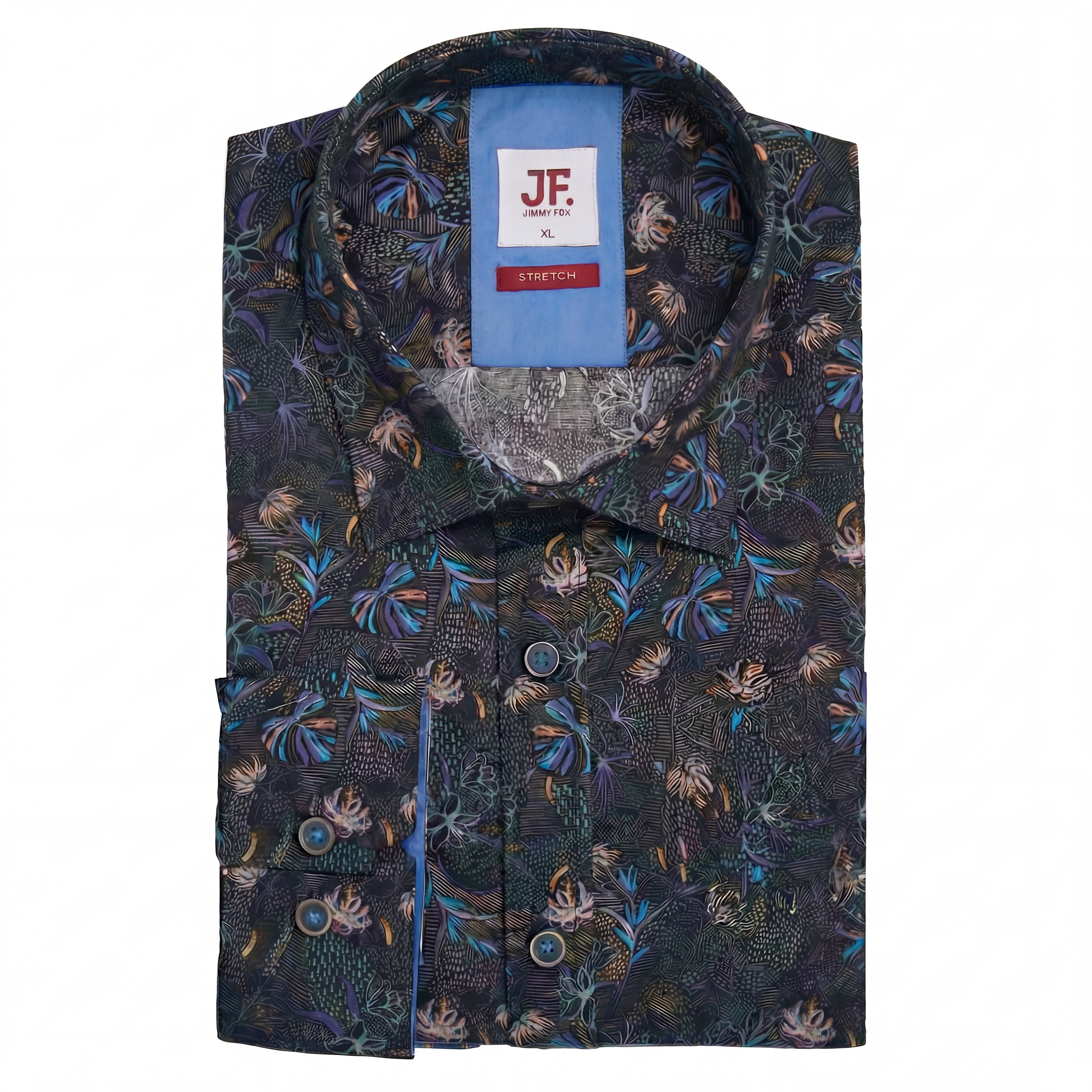 JF 'Midnight' Print Shirt - Navy