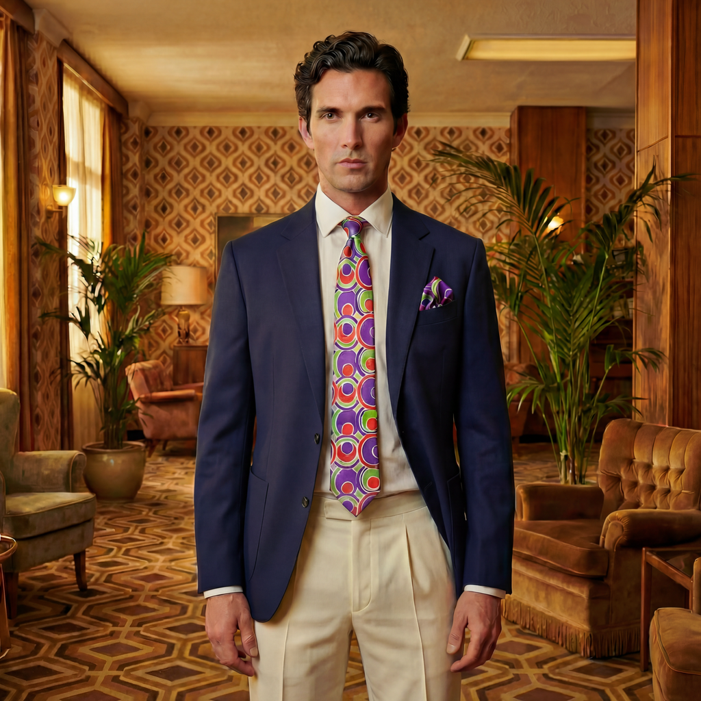 DÉCLIC Retro Tie - Purple