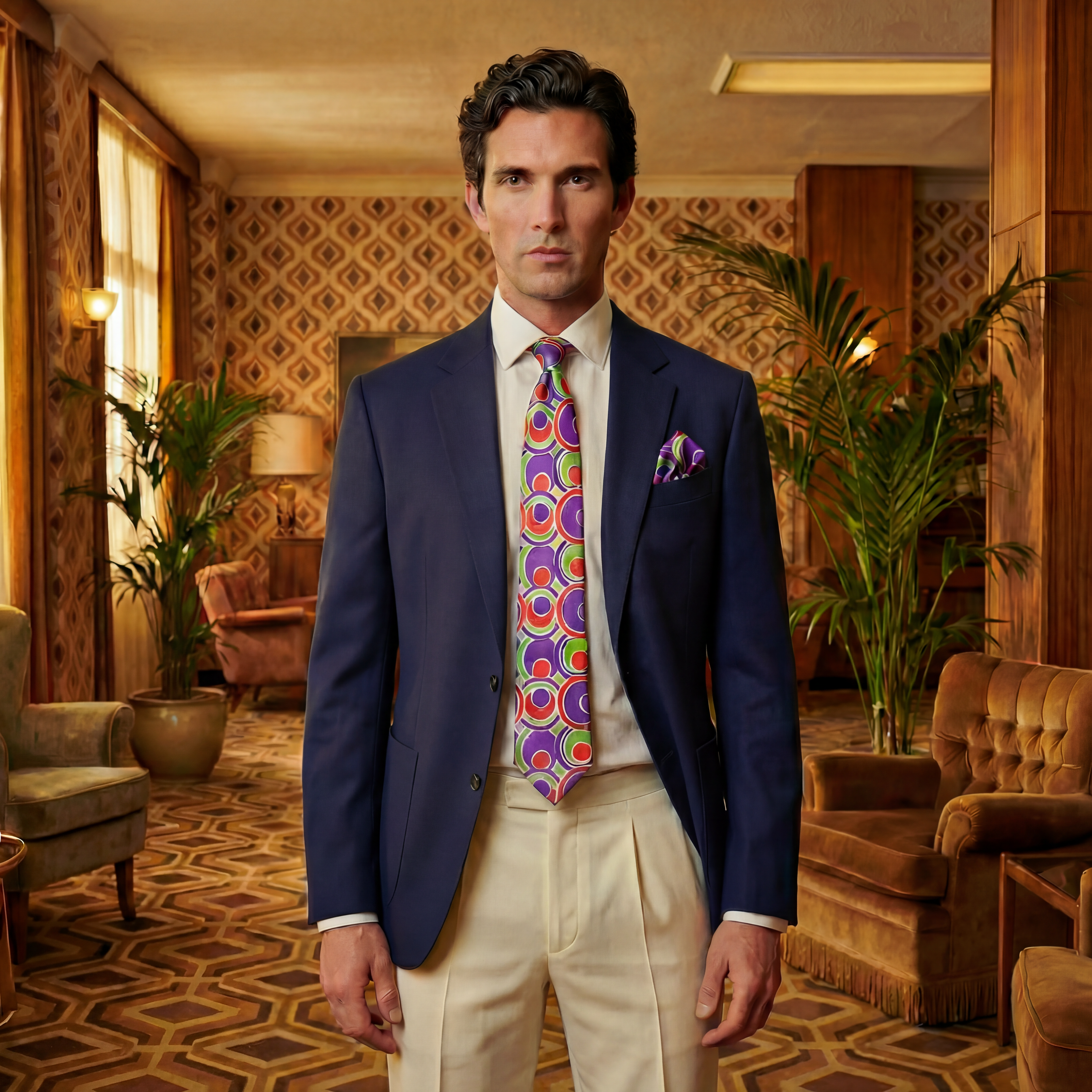 DÉCLIC Retro Tie - Purple