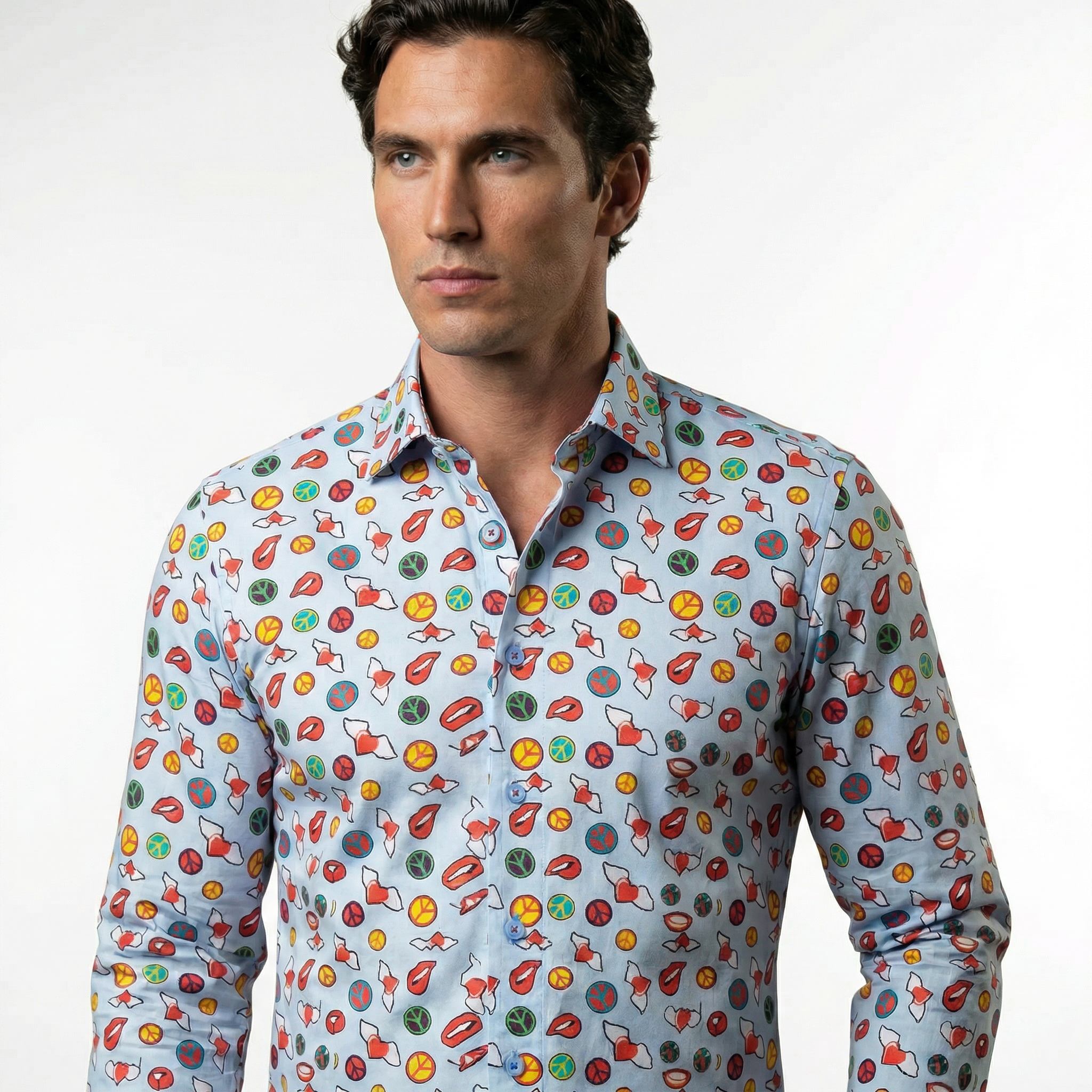 JF 'Retro Icons' Print Shirt - Assorted
