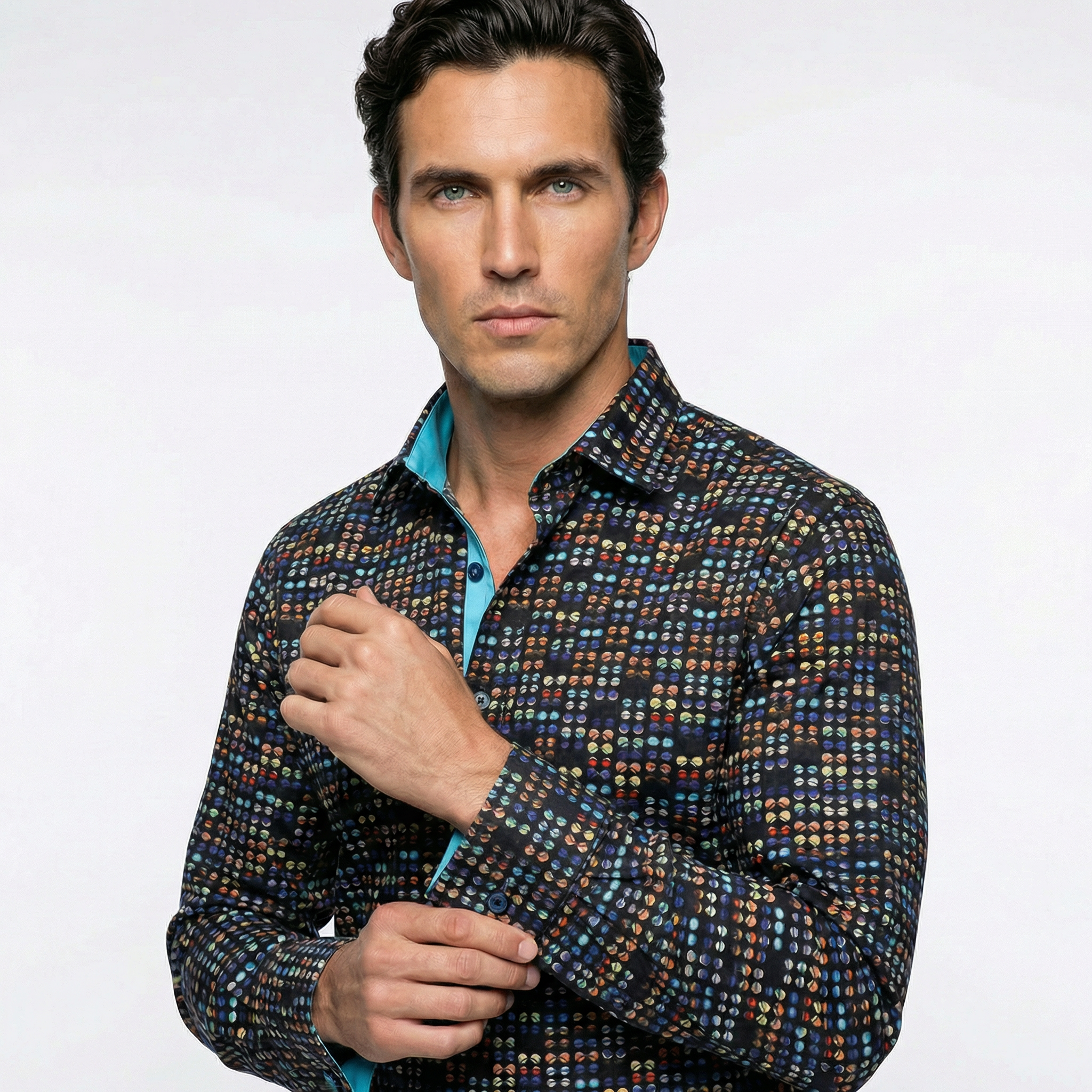 JF 'Sunnies' Print Shirt - Navy