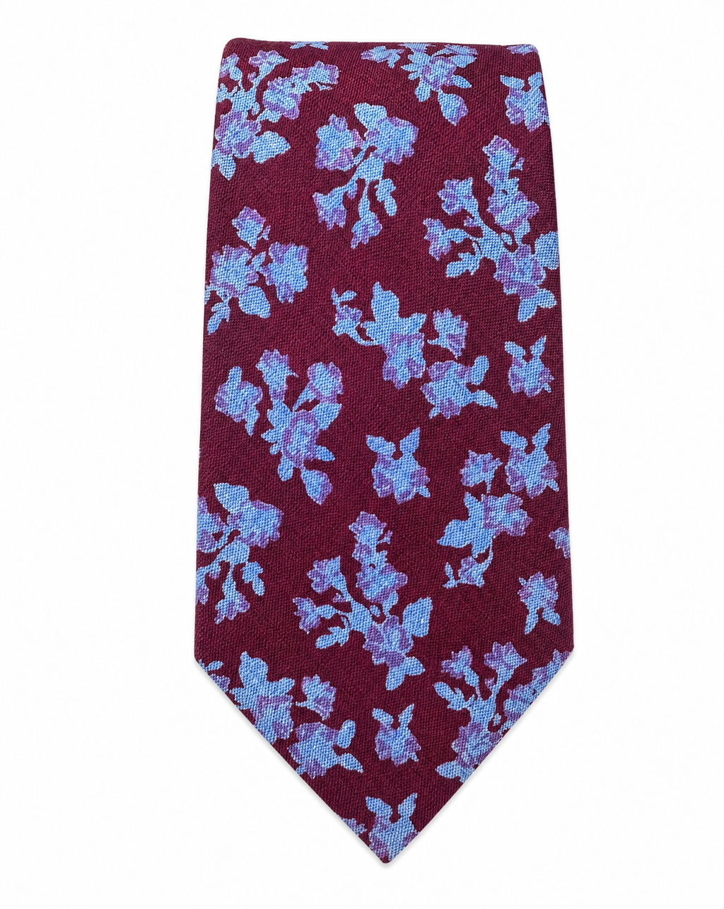 DÉCLIC Blossom Silk Tie - Burgandy