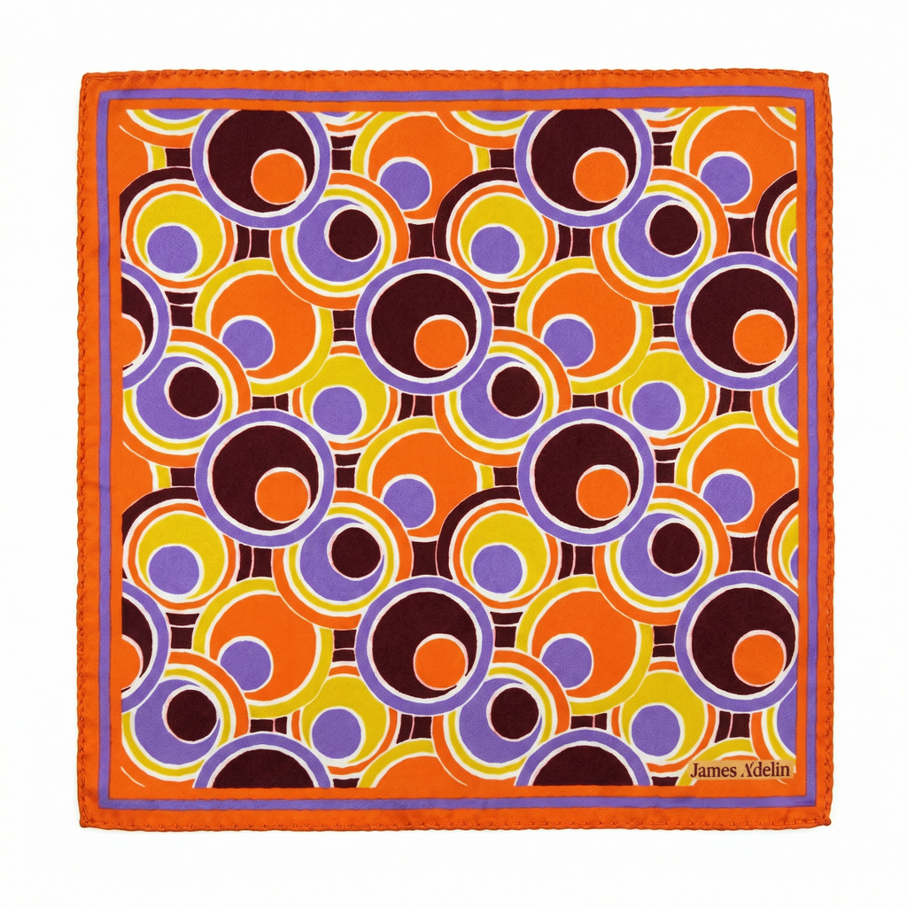 DÉCLIC Retro Pocket Hank - Orange/Burgundy