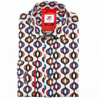 JF 'Deco Link' Print Shirt - Light Grey