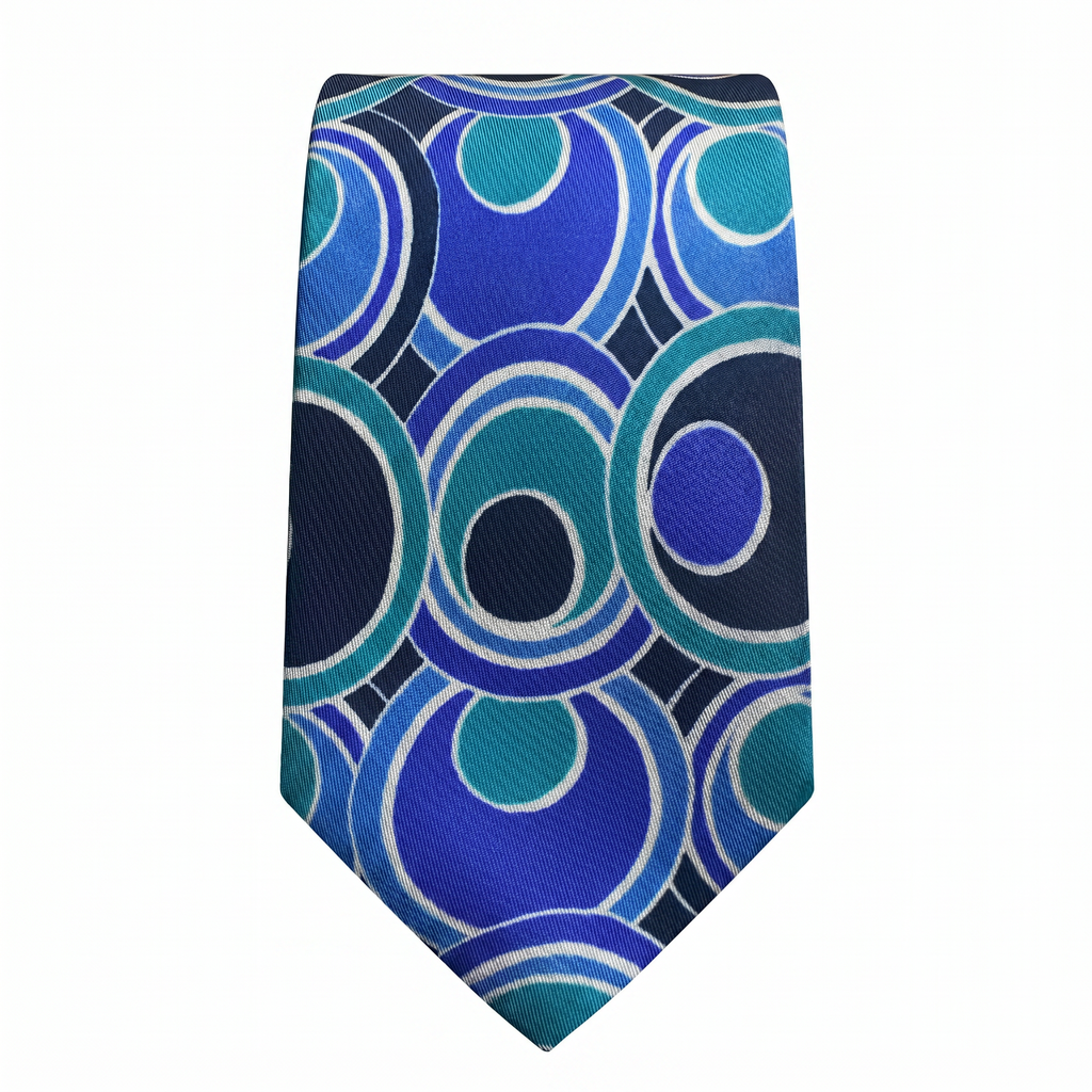 DÉCLIC Retro Tie - Blue