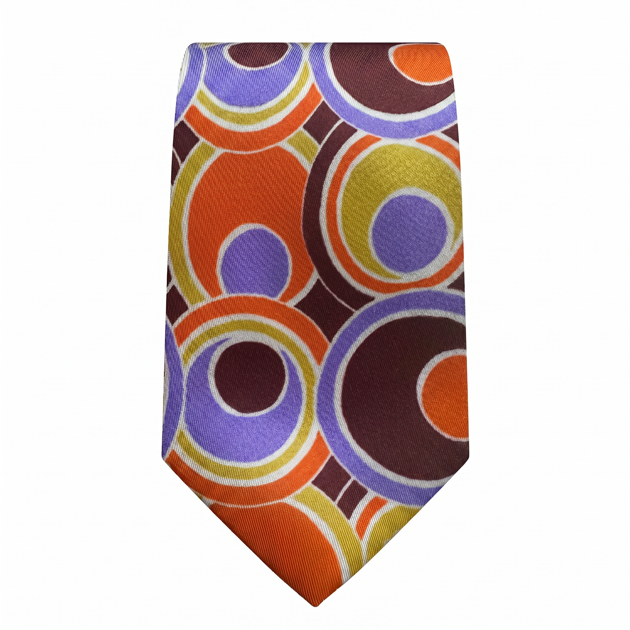 DÉCLIC Retro Tie - Orange/Burgundy
