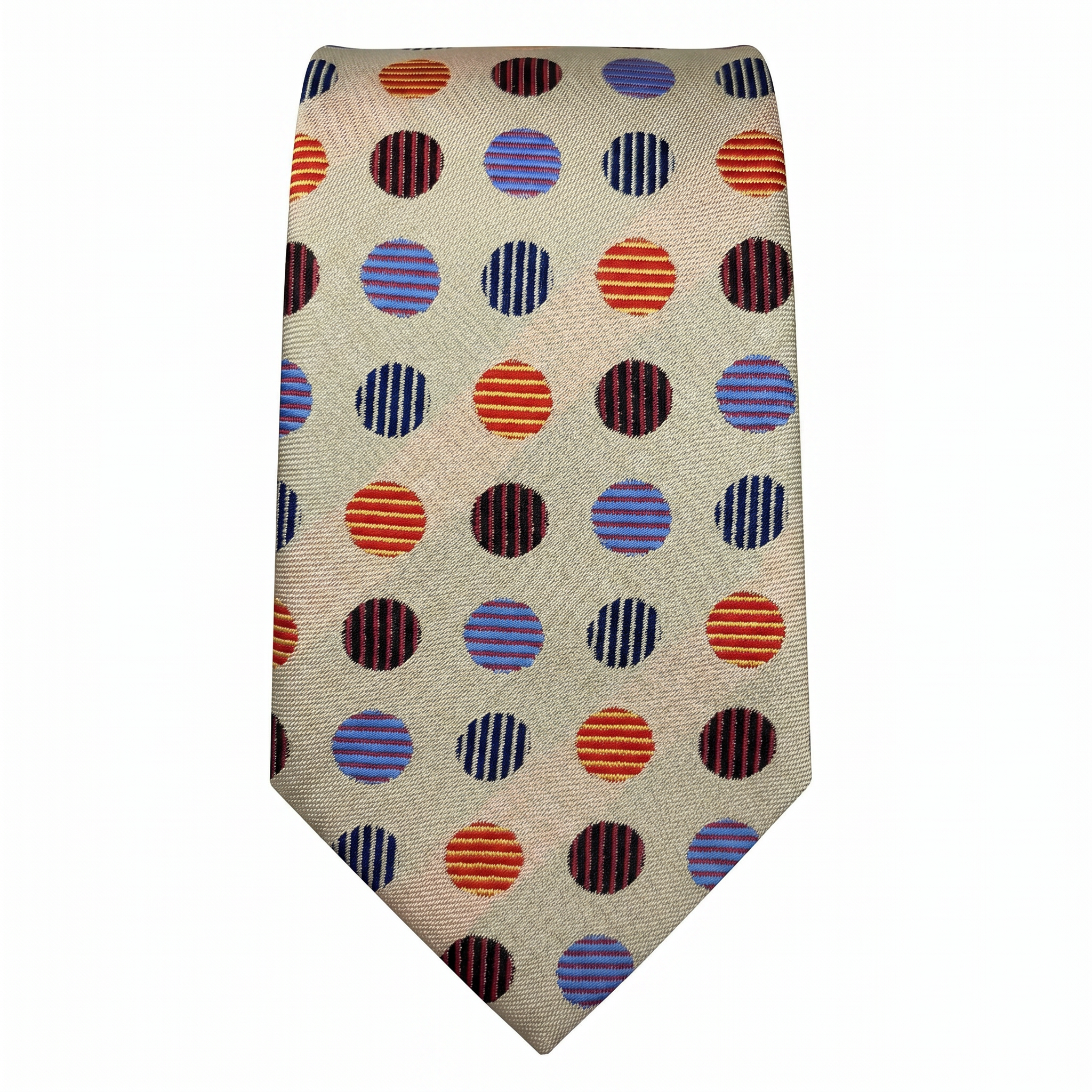 DÉCLIC Retro Royal Dot Tie- Beige