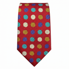 DÉCLIC Retro Royal Dot Tie - Red